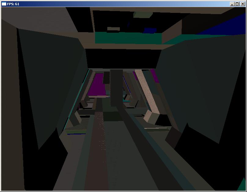 Q3DM11 view from outside the level geometry. Q3DM11 view from outside the level geometry.