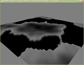 The earliest version The earliest version. The heights are accidental as I was storing them as
chars, not unsigned chars. The max height of each vertex was meant to be 255, but
storing them in chars meant the values wrapped. This gave a very 'Cave of the past' vibe
(Earthbound), but was frustrating given it should 'just work').